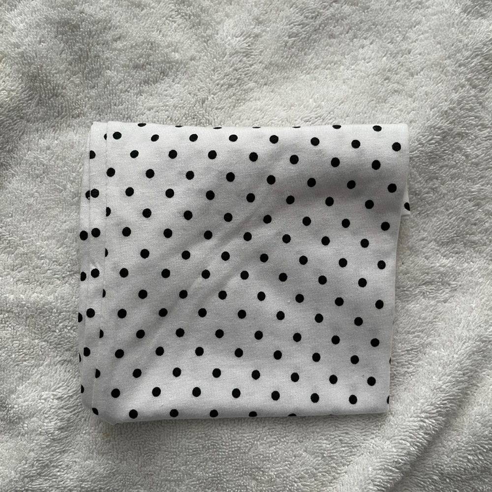 Girls White Polkadot Tank Top